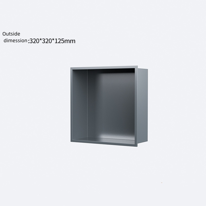 Stainless Steel Shower Niche Recessed Bathroom Shelf Grey Colour