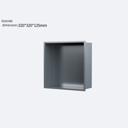 Stainless Steel Shower Niche Recessed Bathroom Shelf Grey Colour