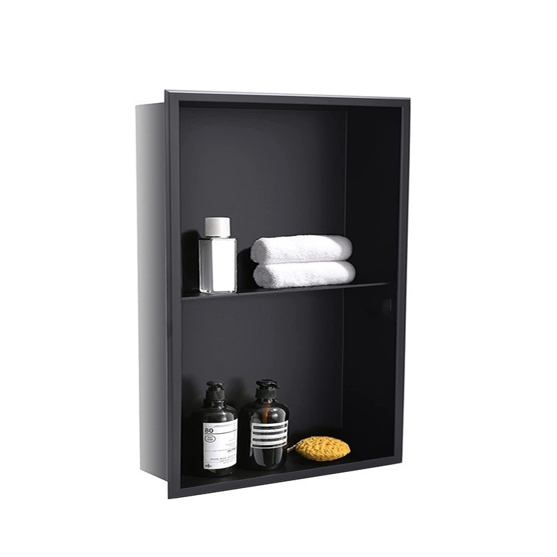 Stainless Steel Shower Niche Recessed Bathroom Shelf for Shower Storage Embedded Shower Niche with divider