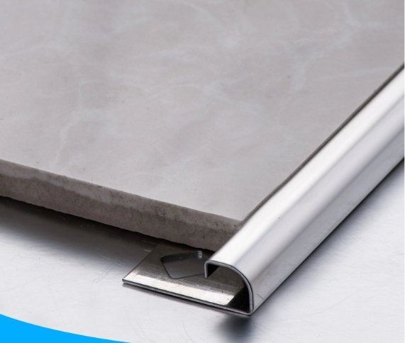 Stainless Steel Round Shape Edging Tile Trim Profile