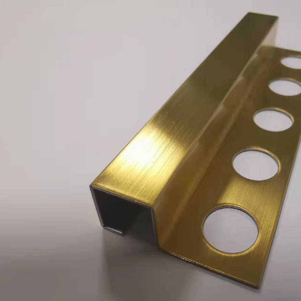 Stainless Steel Square Edged Tile Trim Profile