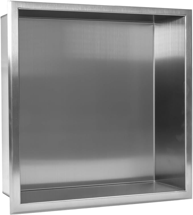 Stainless Steel Shower Niche Recessed Bathroom Shelf for Shower Storage Embedded Shower Niche