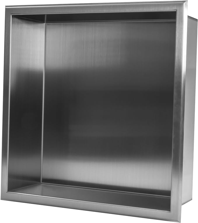 Stainless Steel Shower Niche Recessed Bathroom Shelf for Shower Storage Embedded Shower Niche