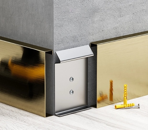 Stainless Steel Skirting Board Profile Groove Type-SKS2