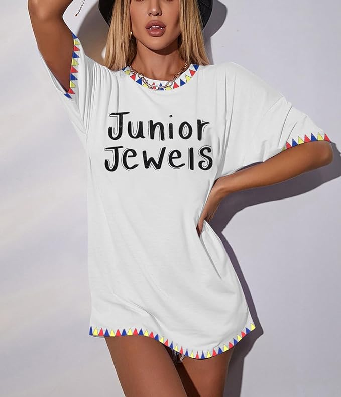 Junior Jewels Shirt Women Oversized Country Concert Tshirt Country Music Shirts Music Lovers Fans Gift Tops