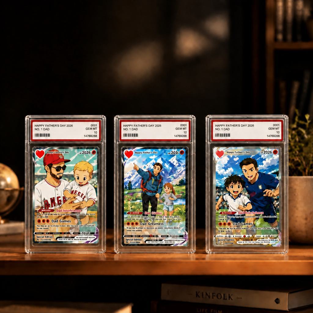 Bloque De Fotos Acrílico De Anime Personalizado, Regalo Del Día Del Padre De Un Niño, Regalo Personalizado De Papá Jugador, Regalo De Nuevo Papá, Regalo De Marido De Esposa - mymoonlampes