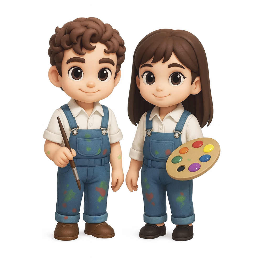 Figura De Acción 3d Personalizada A Partir De Tu Foto. Figura De Juguete Personalizada. Regalo Único Y Memorable Para Amantes, Novios Y Novias. - mymoonlampes
