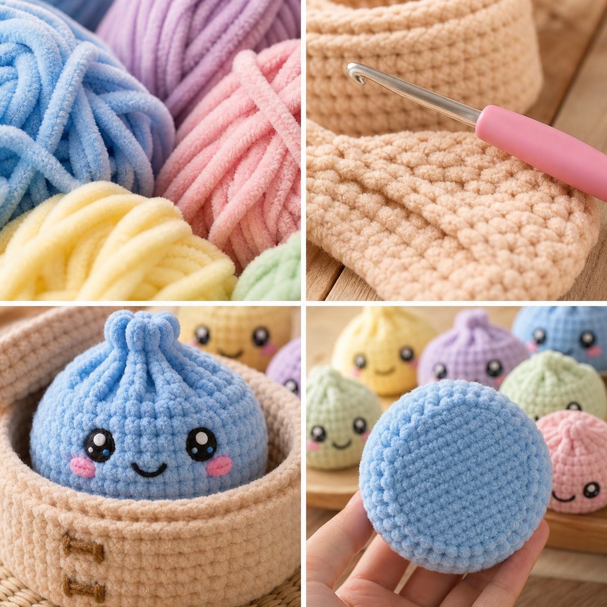 Adorable Patrón De Juego De Regalo De Crochet Bao Bun – Juguete Vaporizador Kawaii DIY Para Navidad, Cumpleaños O Simplemente Porque Sí - mymoonlampes