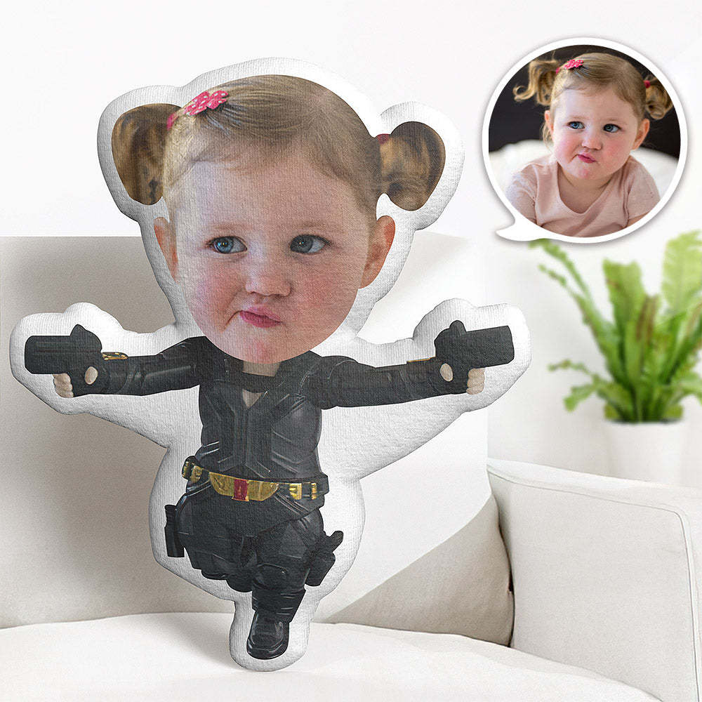 Almohada De Cara Personalizada Almohada De Foto Personalizada Suncha Black Widow Minime Almohada Regalos Para Niños - milamparaluna