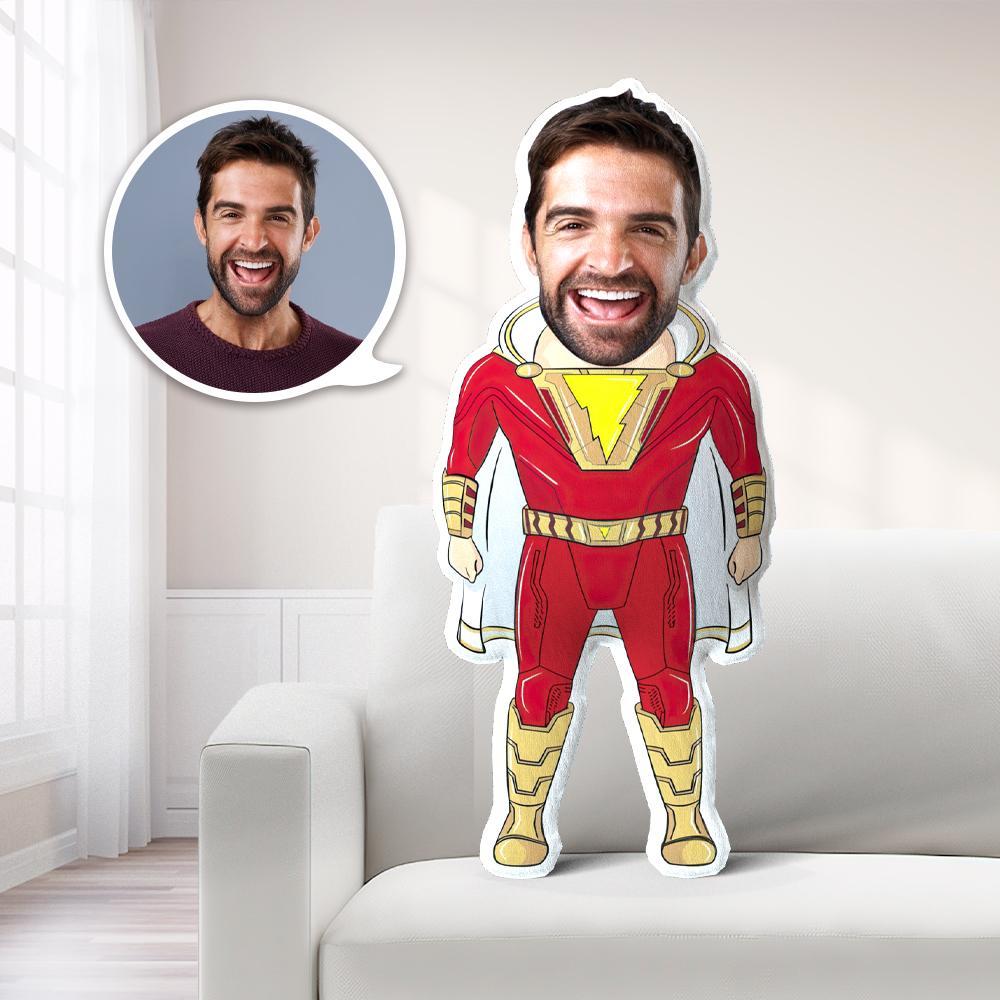 Foto Personalizada Mi Cara Almohada Personalizada Cara Almohada Shazam Foto Almohada Disfraz Muñeca Regalo Único - milamparaluna