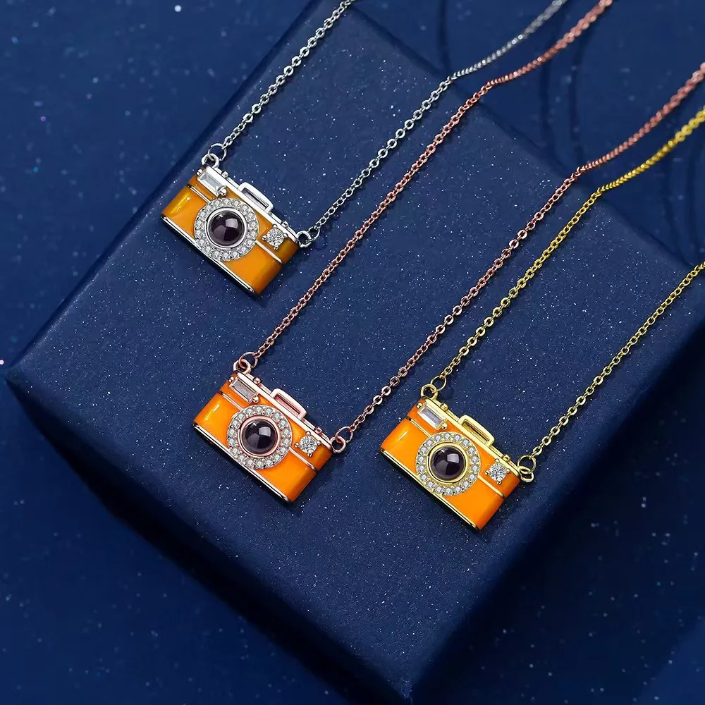 Collar Con Proyección De Fotos Y Cámara Personalizada, Regalo De Joyería Con Imagen Personalizada Para Ella