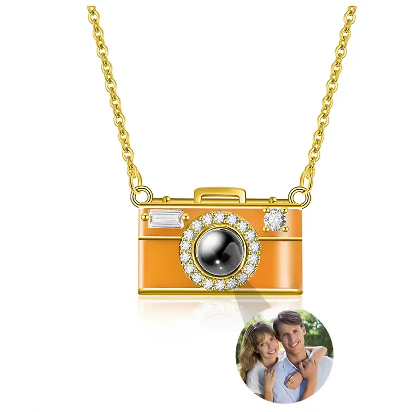 Collar Con Proyección De Fotos Y Cámara Personalizada, Regalo De Joyería Con Imagen Personalizada Para Ella