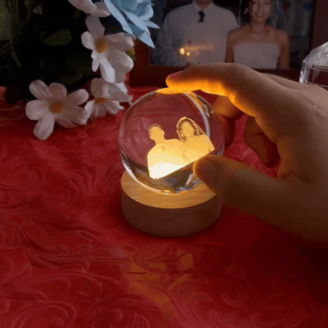 Bola De Cristal Con Foto Personalizada, Regalo De Aniversario Regalos para el Día de la Madre