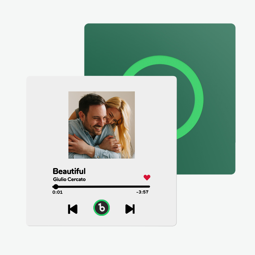 Imán Personalizado Para Nevera Con Música De Color Morado Y Amatista, Nueva Pegatina Fotográfica De Pared Con Música Mejorada 4.0 Que Reproduce Música Sin Teléfono Móvil, Varios Estilos, Regalos Para Parejas - mymoonlampes