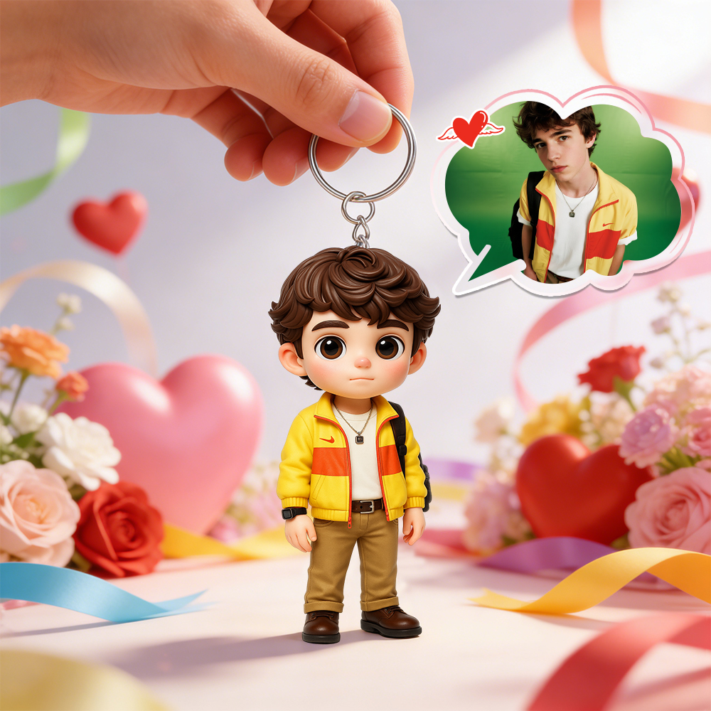 Crea Tu Propio Dije Para Bolso Con Personaje 3d. Regalo Personalizado Único Hecho A Partir De Una Foto Real.