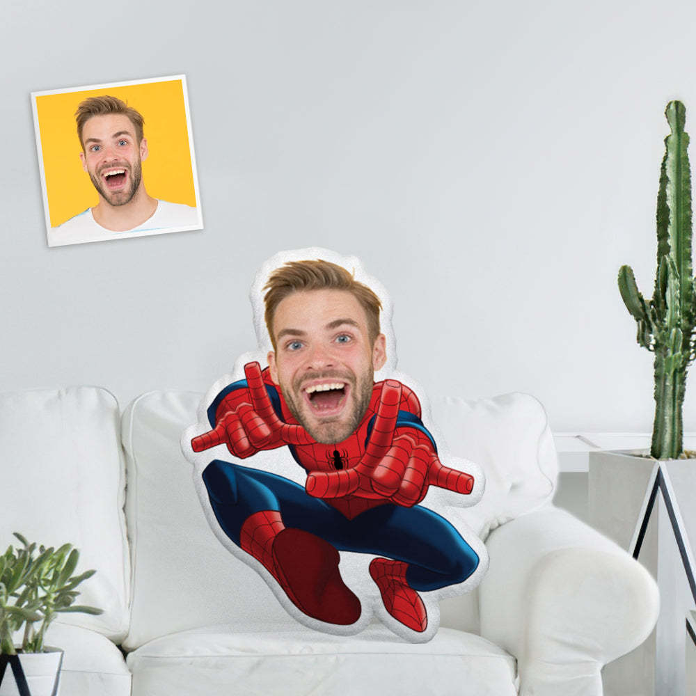 Almohada Personalizada Para El Cuerpo Almohada Facial Spider Man Almohada Personalizada Spiderman Con Cara - milamparaluna