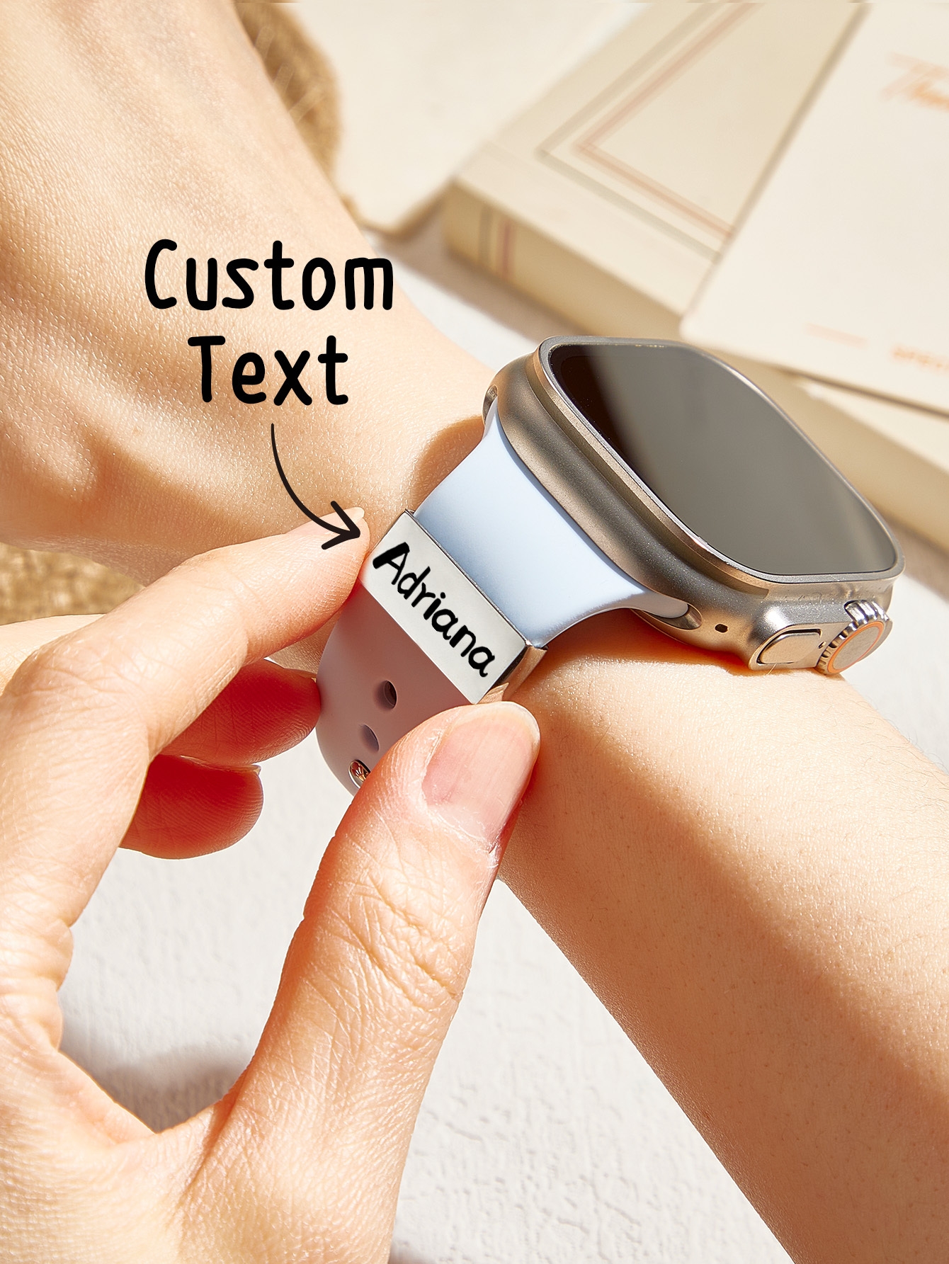 Dije De Nombre Personalizado Para Correa De Reloj, Dije Para Reloj Inteligente, Regalo Personalizado Estampado A Mano, Regalo De Graduación De La Semana De La Enfermera