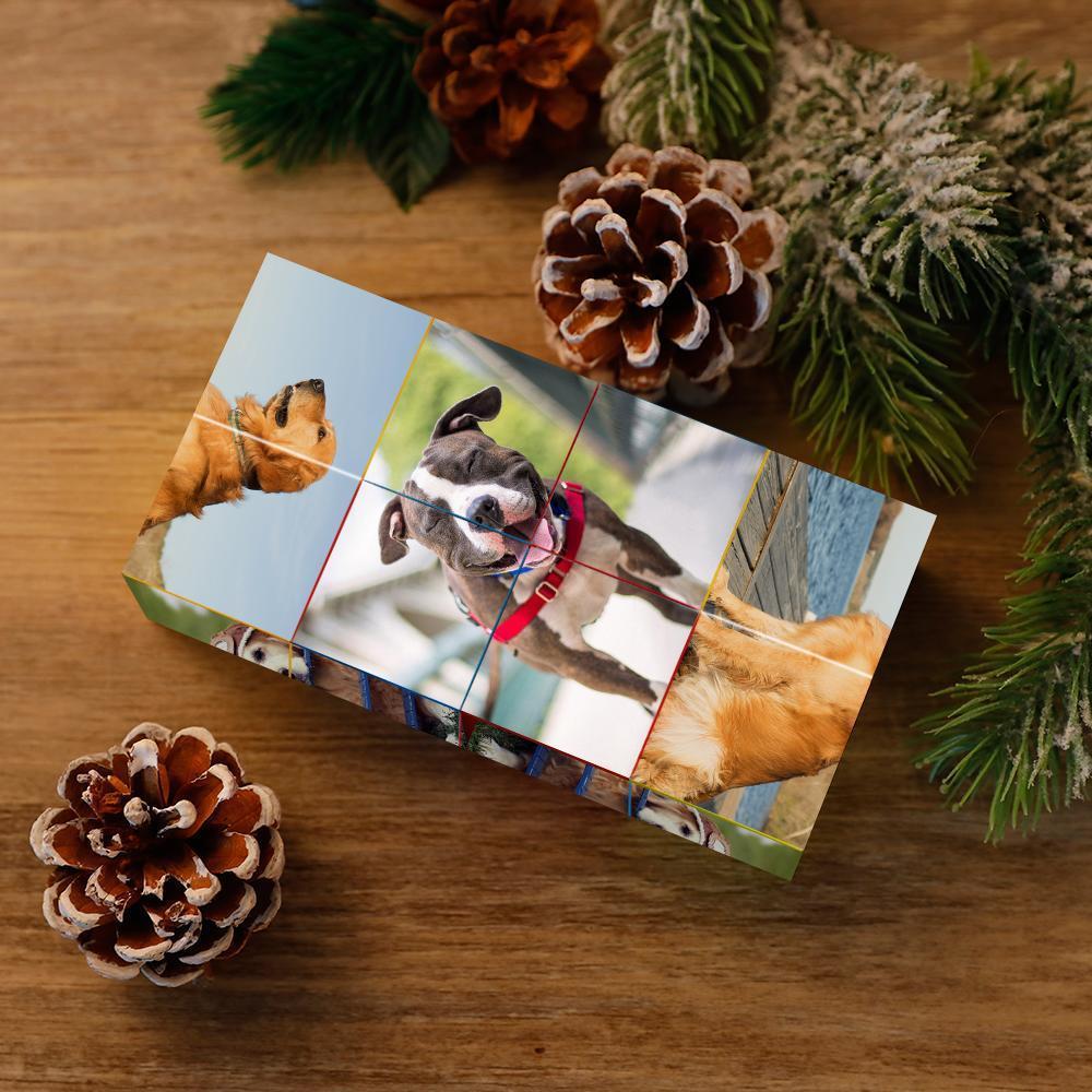 Cubo De Fotos Personalizado, Cubo De Fotos Plegable Infinito, Regalos Personalizados - mymoonlampes