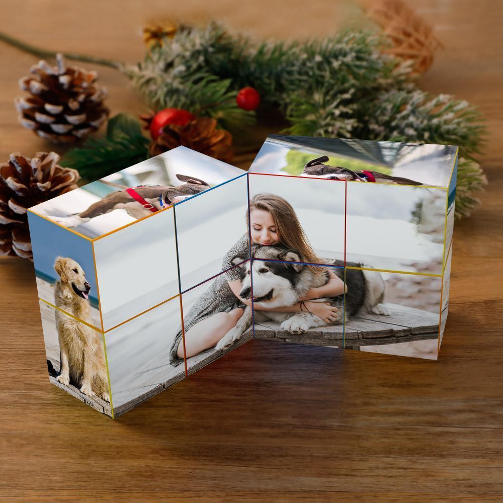 Cubo De Fotos Personalizado, Cubo De Fotos Infinito, Cubo De Fotos Plegable, Regalos Personalizados - mymoonlampes