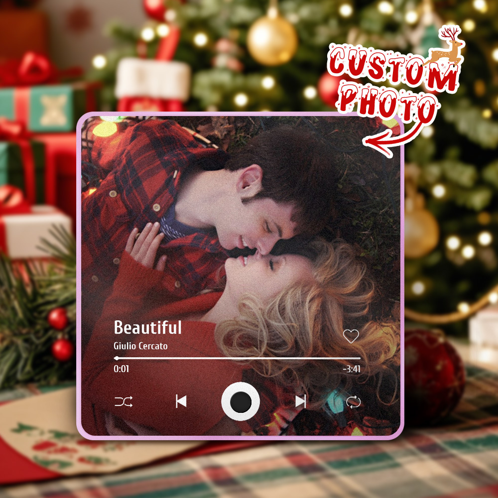 Álbum De Fotos Personalizado Imán Para Nevera Etiqueta De Foto De Pared Musical Movimiento Musical Que Se Puede Reproducir Sin Teléfono Celular Imán Para Nevera Musical Pro Puede Reproducir Canciones