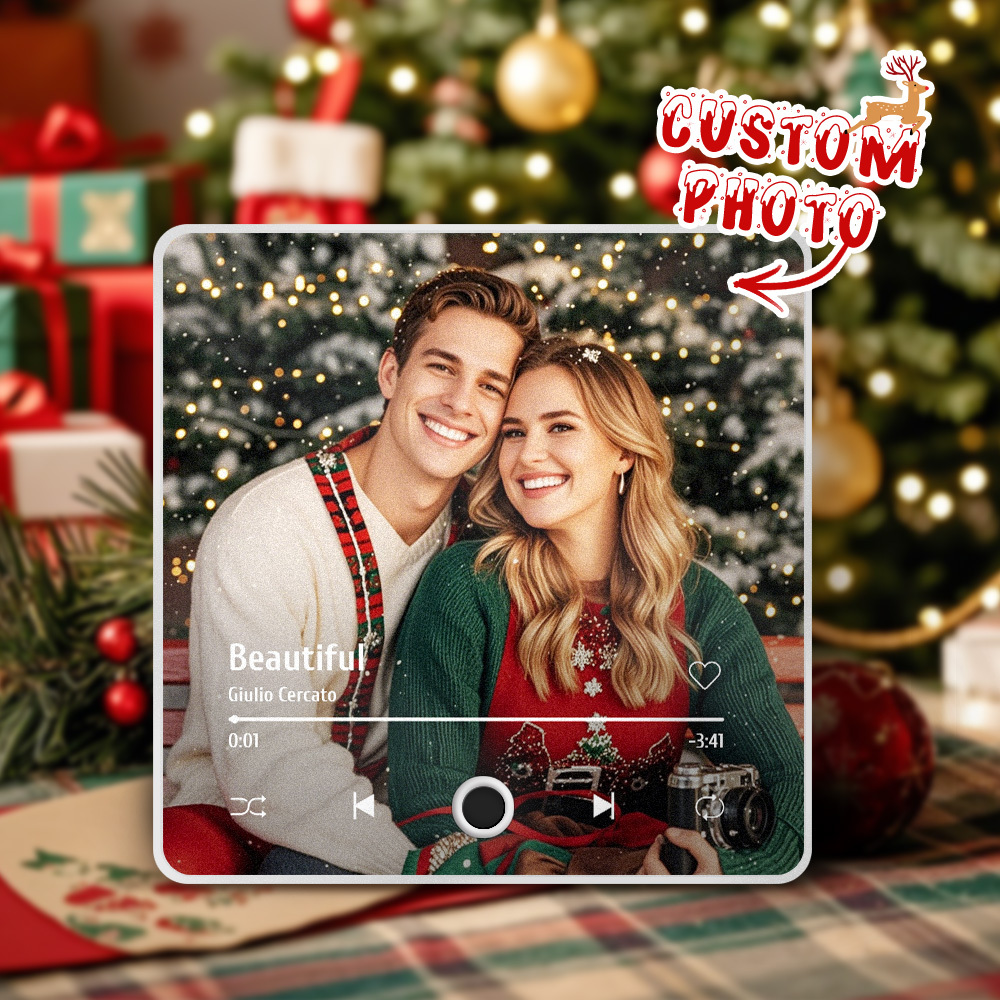 Álbum De Fotos Personalizado Imán Para Nevera Etiqueta De Foto De Pared Musical Movimiento Musical Que Se Puede Reproducir Sin Teléfono Celular Imán Para Nevera Musical Pro Puede Reproducir Canciones