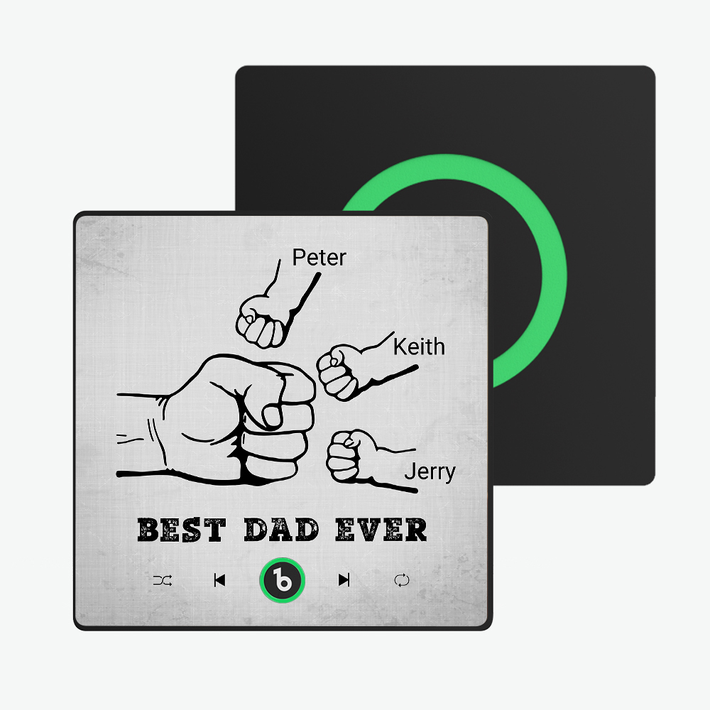 Regalo Del Día Del Padre: Imán De Nevera Con Música Personalizado, Marco Colorido, Álbum, Imán Para Nevera, Pegatina De Foto De Pared Con Música, Puede Reproducir Canciones, Regalo Para Papá. - mymoonlampes