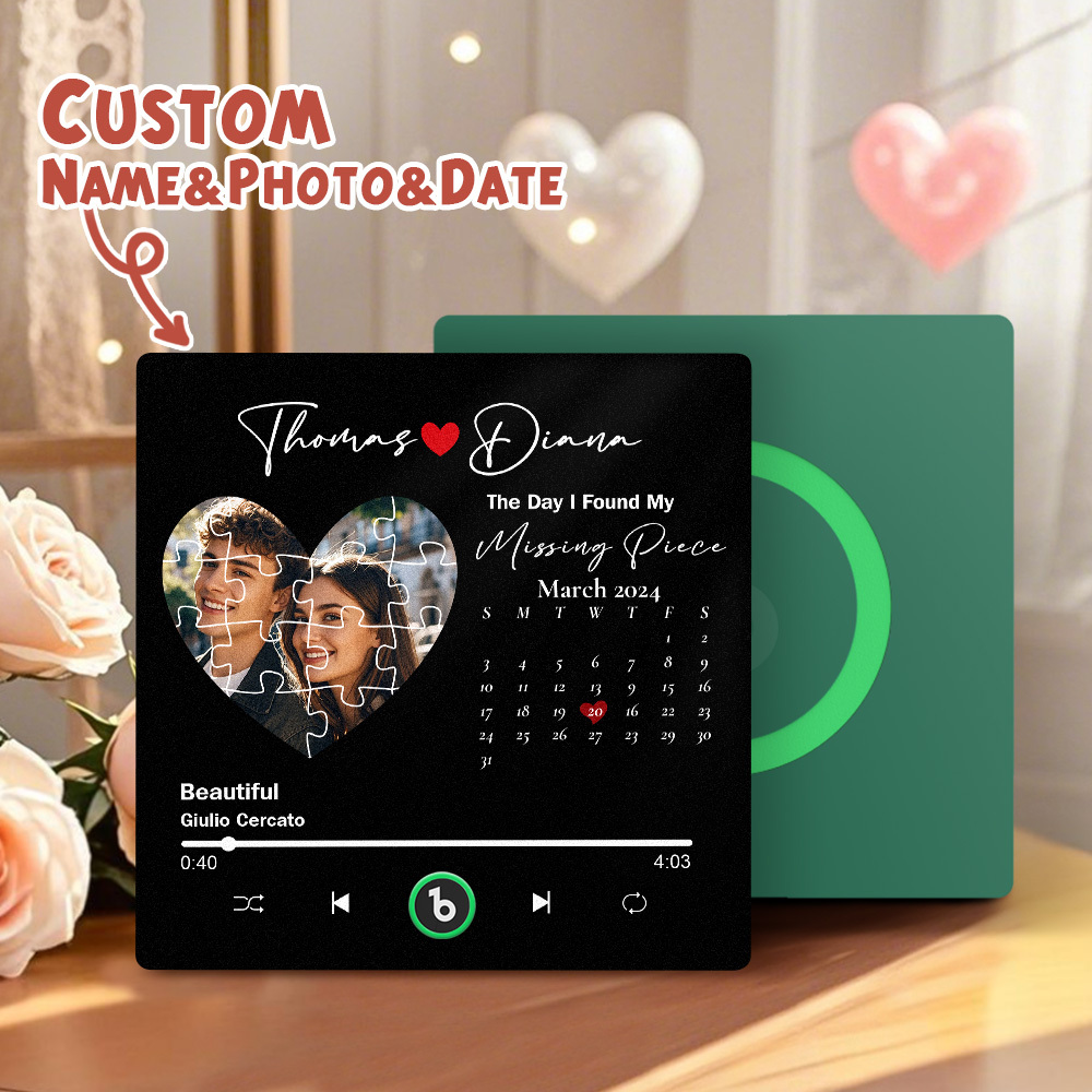 Imanes De Nevera Con Música Personalizados. Imán De Nevera Con Música Personalizado. Marco Colorido. Álbum Con Imán Para Nevera. Puede Reproducir Canciones. Regalo Para Un Amante. - mymoonlampes