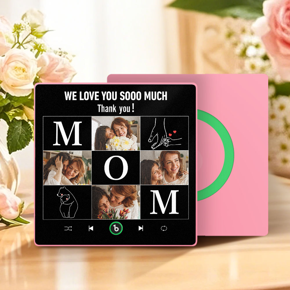 Imán Para Nevera Con Música Personalizada Para El Día De La Madre, Marco De Foto Y Texto Personalizado, Regalo Para Mamá - mymoonlampes