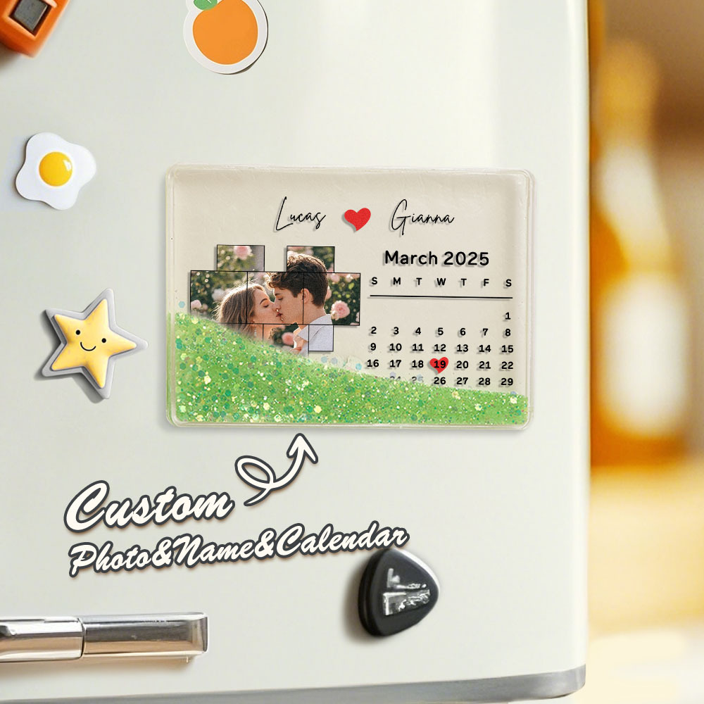 Imanes Acrílicos Para Nevera Con Foto Personalizada Y Fechas Personalizadas. - mymoonlampes