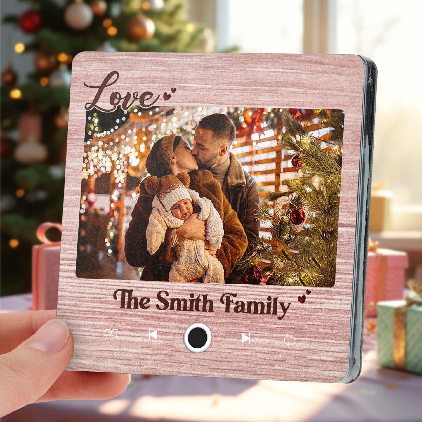 Imán De Música Personalizado Para Nevera, Regalo Creativo De Navidad Para La Familia, Imanes De Música Personalizados Que Pueden Reproducir Canciones, Regalos Familiares - mymoonlampes