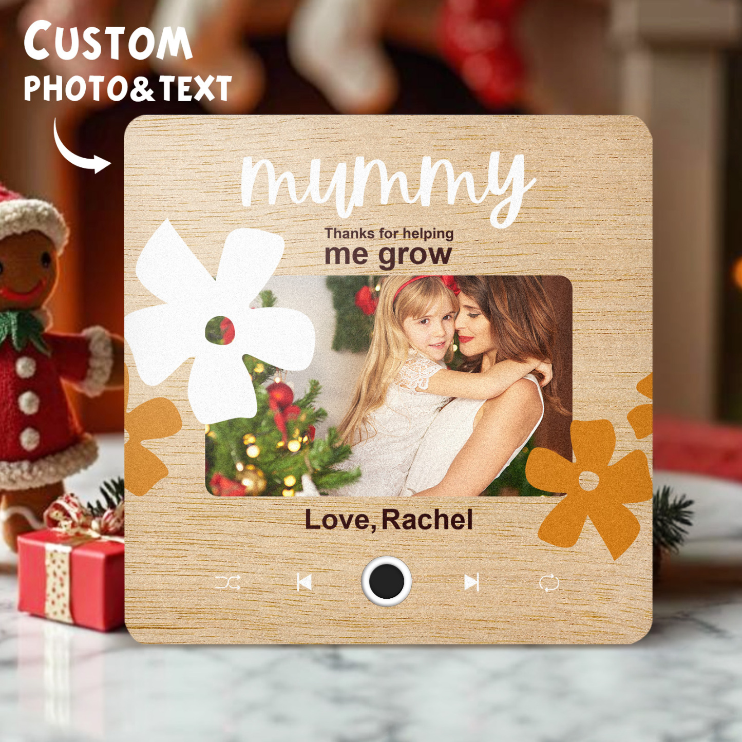 Imán De Música Personalizado Para Nevera, Regalo Para Mamá, Imanes De Música Personalizados Que Pueden Reproducir Canciones, Regalos De Navidad, Regalos Familiares - mymoonlampes