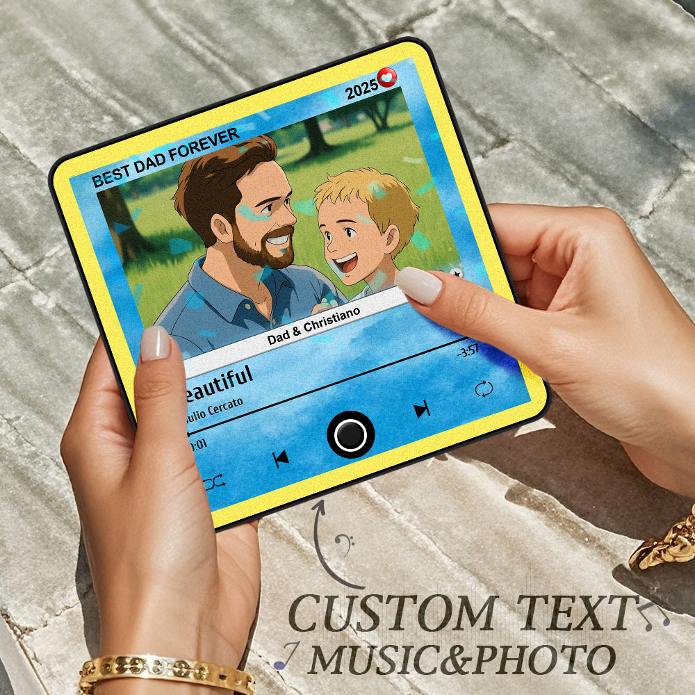 Imán De Nevera Con Foto Personalizado, Música Que Se Puede Reproducir Sin Teléfono Móvil, Decoración Con Foto Musical Para Amantes. - mymoonlampes
