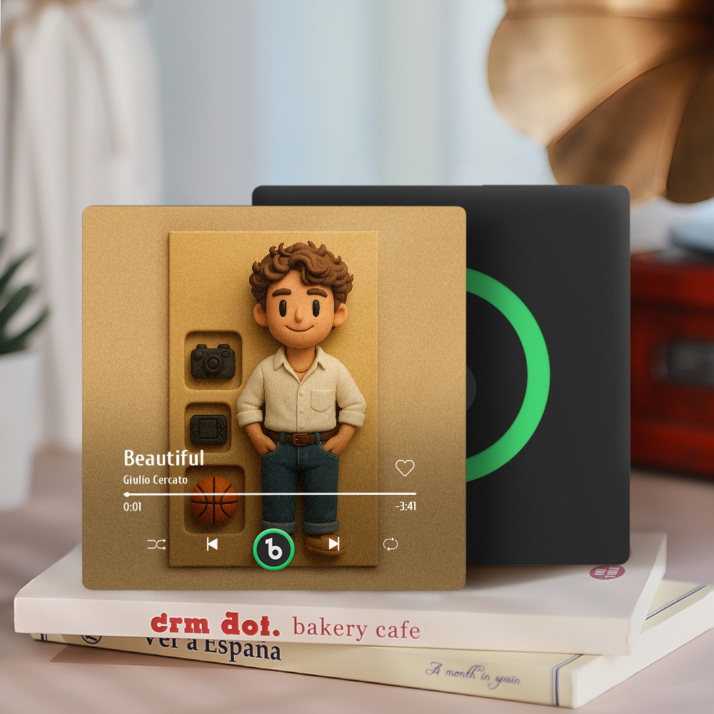 Figuras De Acción Personalizadas De Cuerpo Completo, Retratos, Música, Imán Para Refrigerador, Marco De Fotos Personalizado De Estilo Arcilla - mymoonlampes