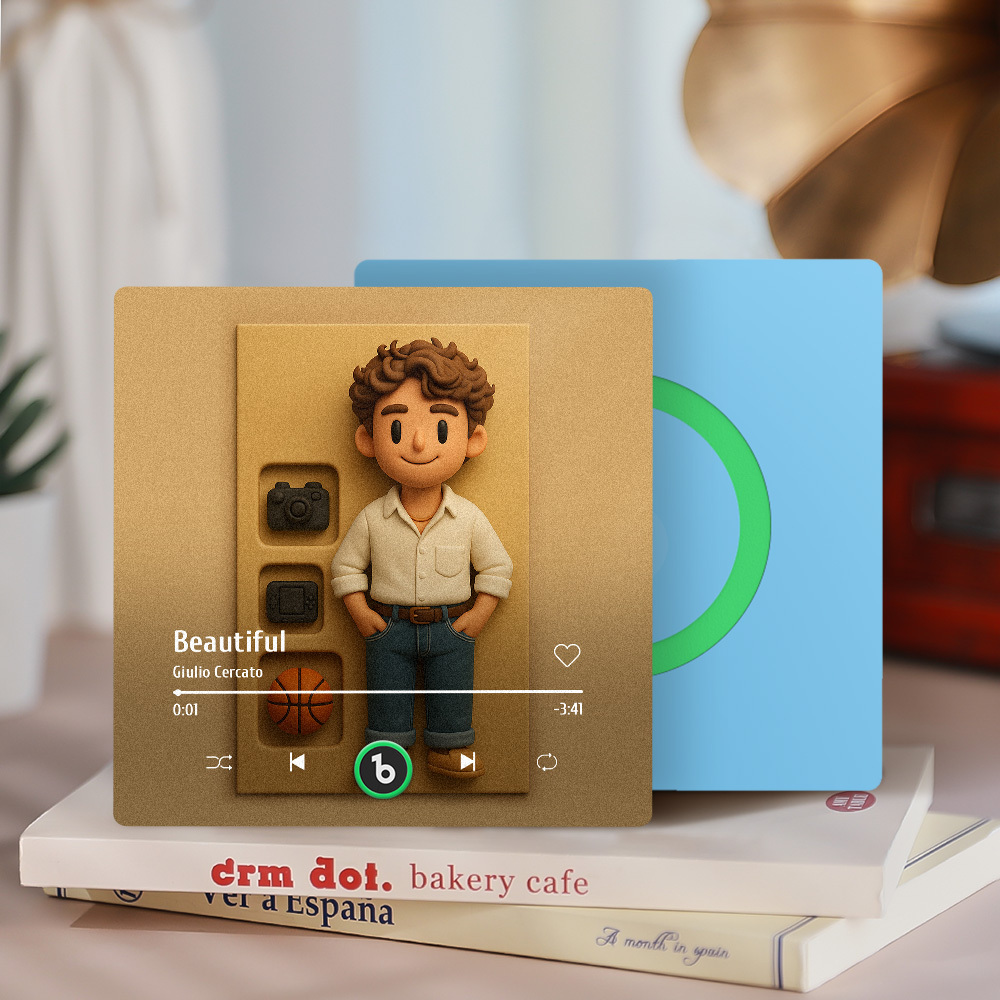 Figuras De Acción Personalizadas De Cuerpo Completo, Retratos, Música, Imán Para Refrigerador, Marco De Fotos Personalizado De Estilo Arcilla - mymoonlampes