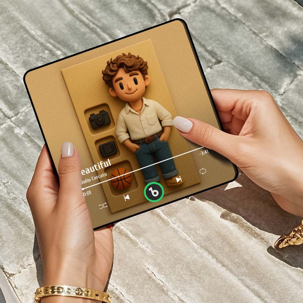 Figuras De Acción Personalizadas De Cuerpo Completo, Retratos, Música, Imán Para Refrigerador, Marco De Fotos Personalizado De Estilo Arcilla - mymoonlampes