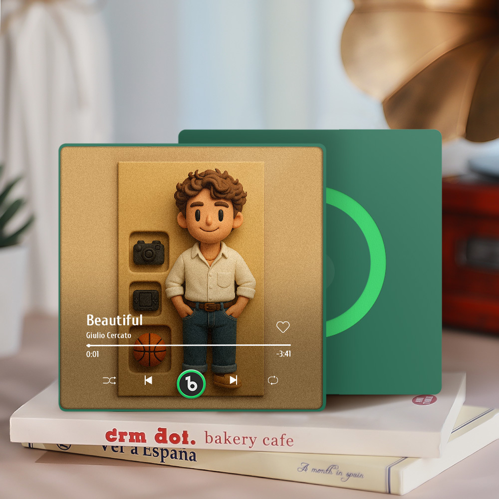 Figuras De Acción Personalizadas De Cuerpo Completo, Retratos, Música, Imán Para Refrigerador, Marco De Fotos Personalizado De Estilo Arcilla - mymoonlampes