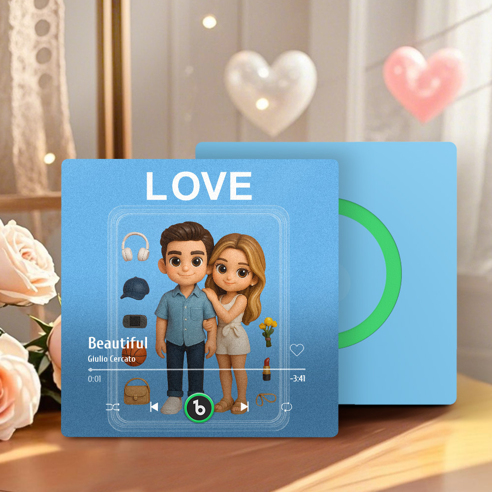 Figuras De Acción Personalizadas De Cuerpo Entero, Retratos, Música, Imán Para Nevera, Marco De Fotos Personalizado, Regalo Para Parejas - mymoonlampes