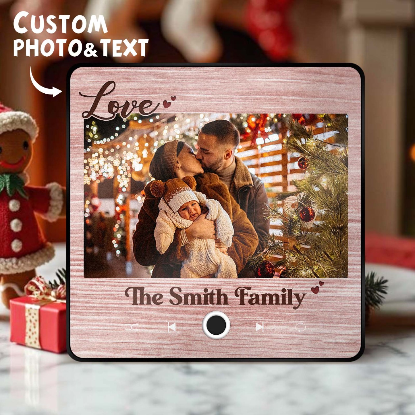 Imán De Música Personalizado Para Nevera, Regalo Creativo De Navidad Para La Familia, Imanes De Música Personalizados Que Pueden Reproducir Canciones, Regalos Familiares
