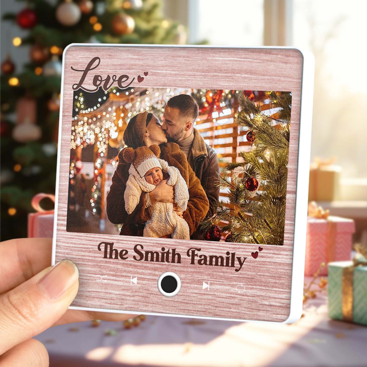 Imán De Música Personalizado Para Nevera, Regalo Creativo De Navidad Para La Familia, Imanes De Música Personalizados Que Pueden Reproducir Canciones, Regalos Familiares - mymoonlampes