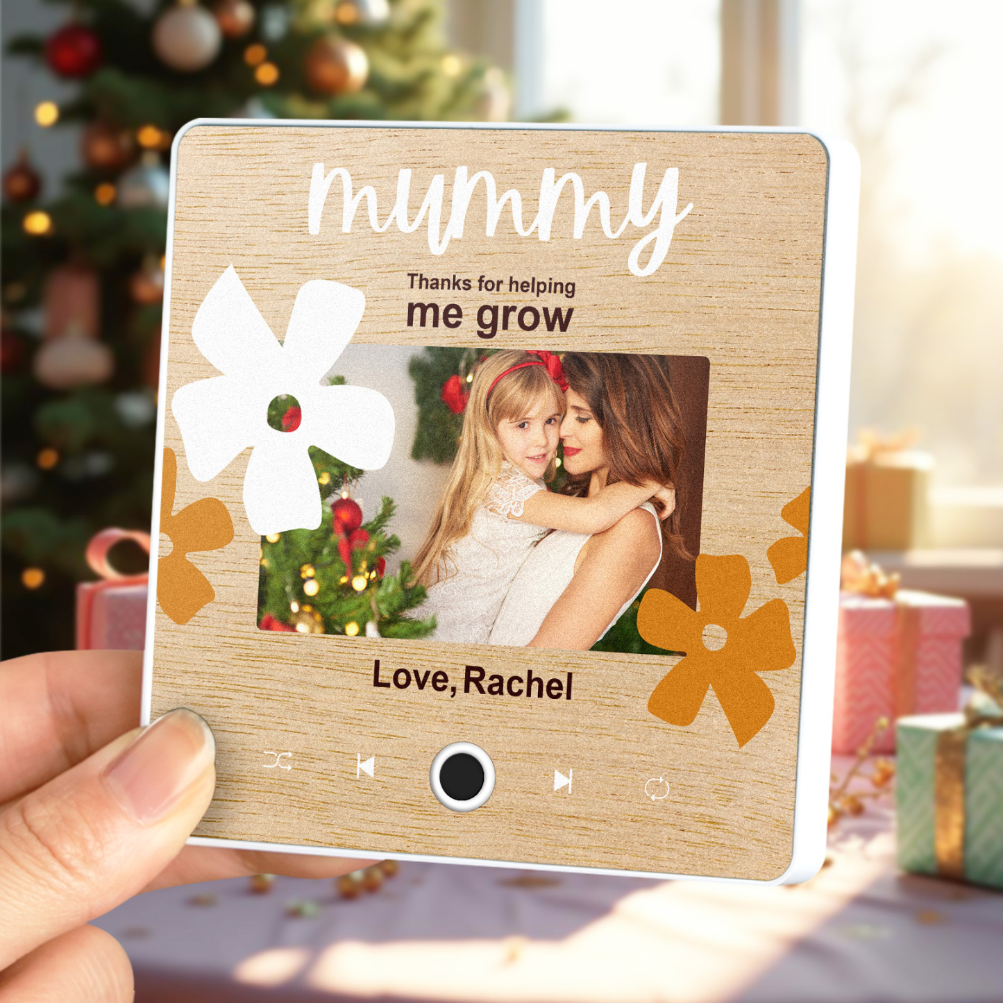 Imán De Música Personalizado Para Nevera, Regalo Para Mamá, Imanes De Música Personalizados Que Pueden Reproducir Canciones, Regalos De Navidad, Regalos Familiares - mymoonlampes