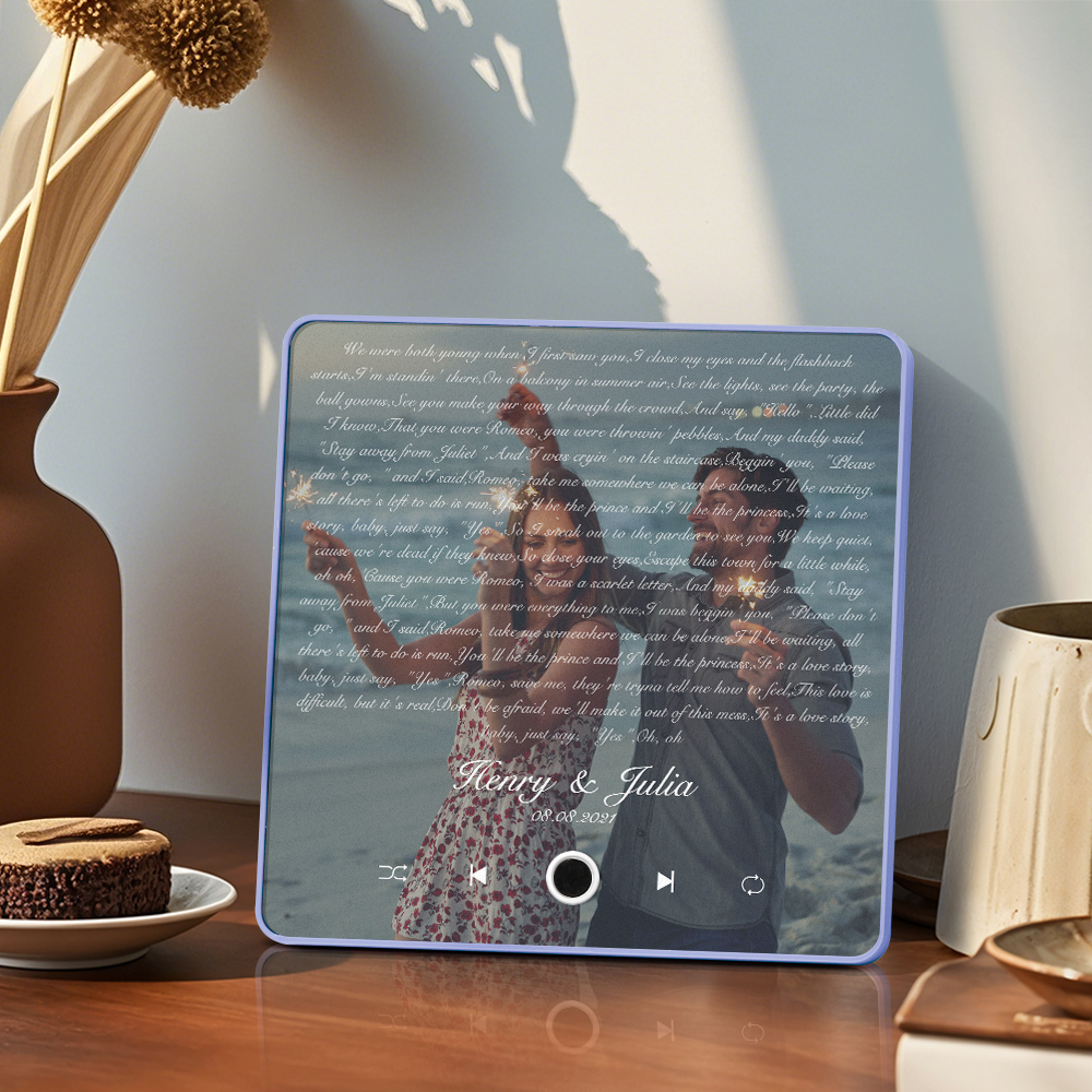Música Personalizada Imán De Nevera Letras Foto Pegatina Regalos Música Pared Foto Pegatina Movimiento Musical Que Se Puede Reproducir Sin Teléfono Celular - mymoonlampes