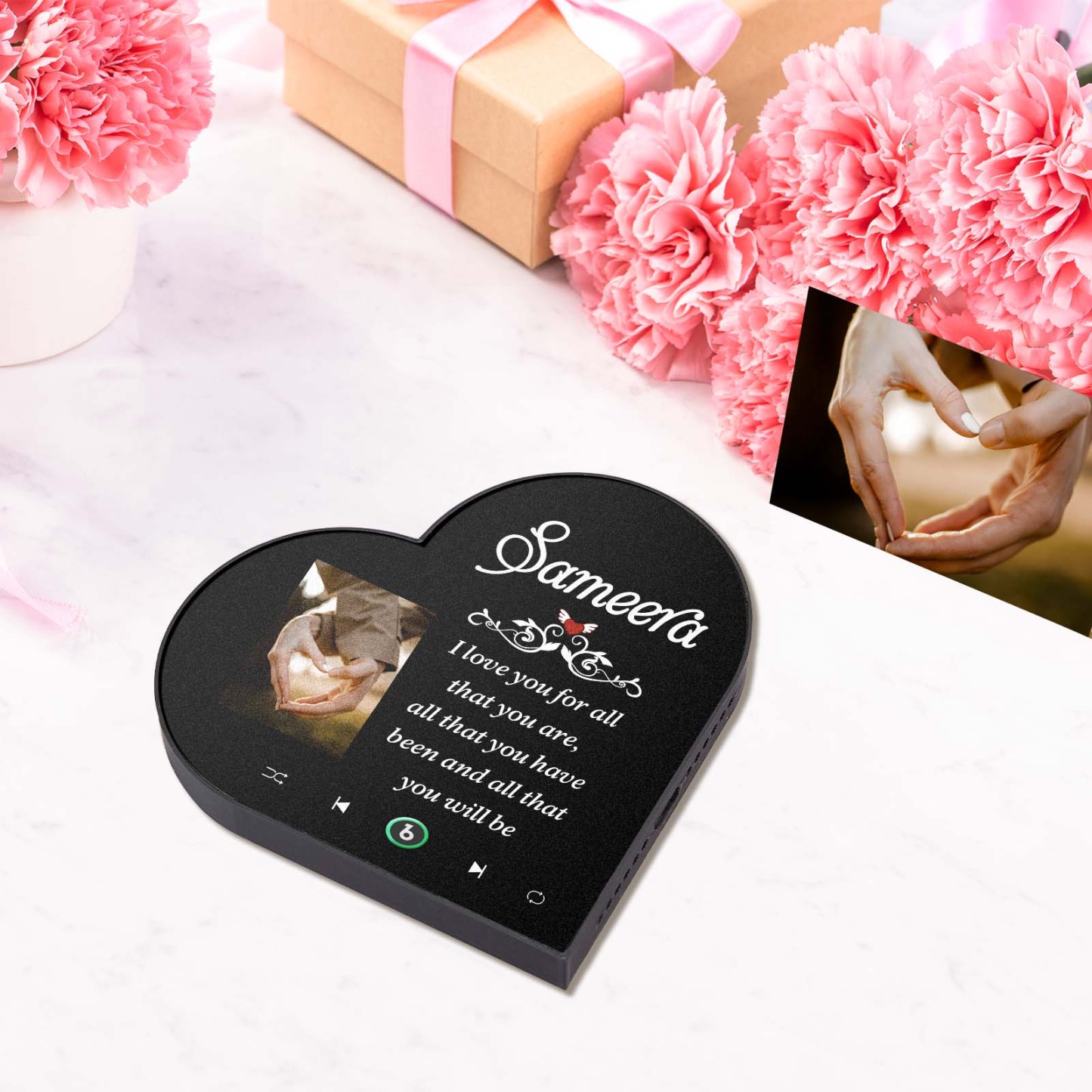 Imán De Nevera Con Música Personalizada, Carta De Amor, Álbum Personalizado, Imán De Nevera, Pegatina De Foto De Pared Con Música - mymoonlampes