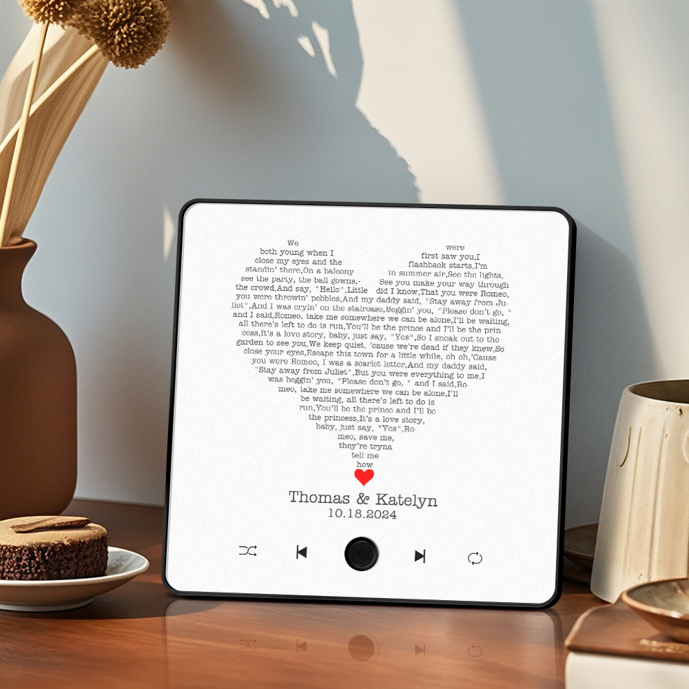 Música Personalizada Imán De Nevera Letras Foto Pegatina Regalos Música Pared Foto Pegatina Movimiento Musical Que Se Puede Reproducir Sin Teléfono Celular - mymoonlampes