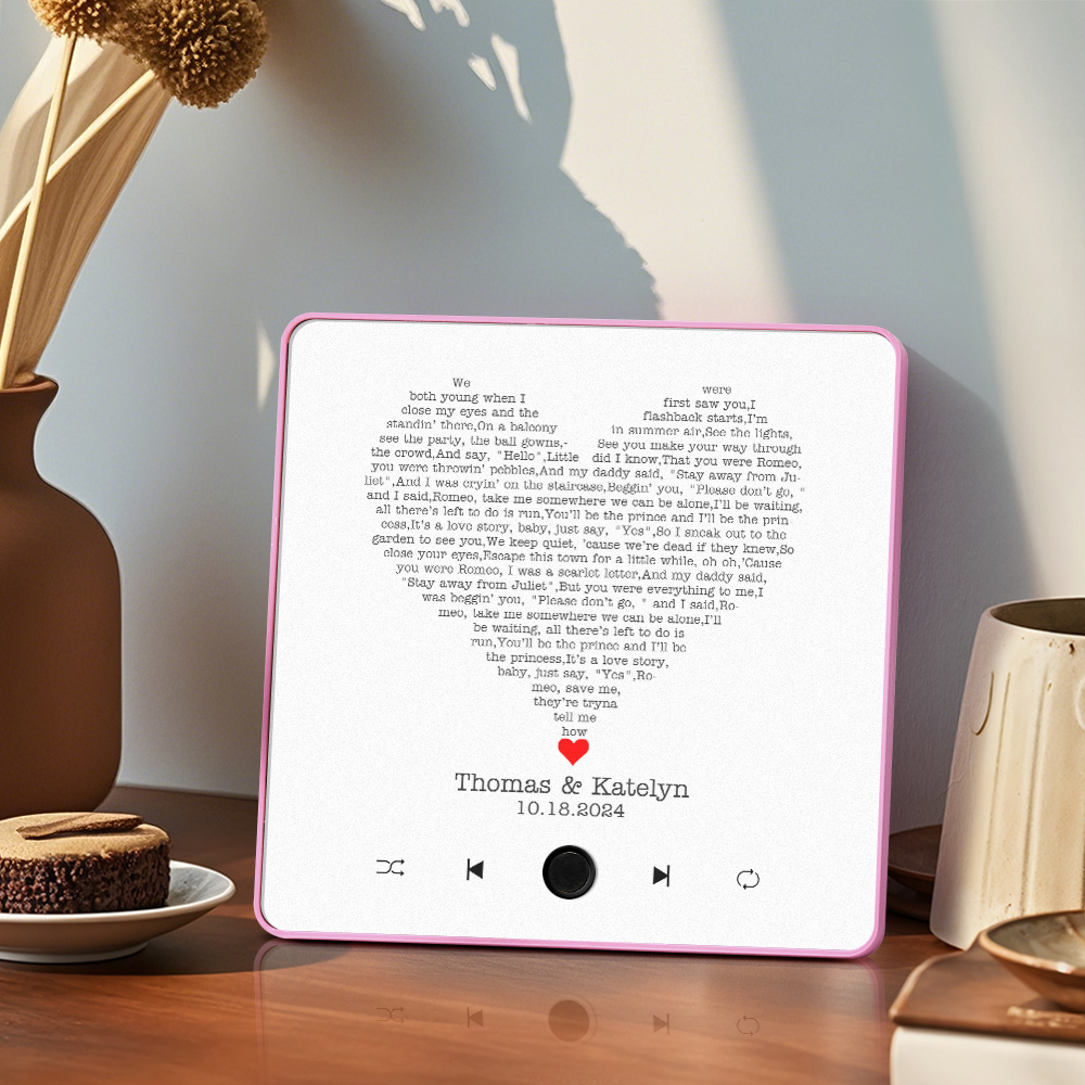 Música Personalizada Imán De Nevera Letras Foto Pegatina Regalos Música Pared Foto Pegatina Movimiento Musical Que Se Puede Reproducir Sin Teléfono Celular - mymoonlampes