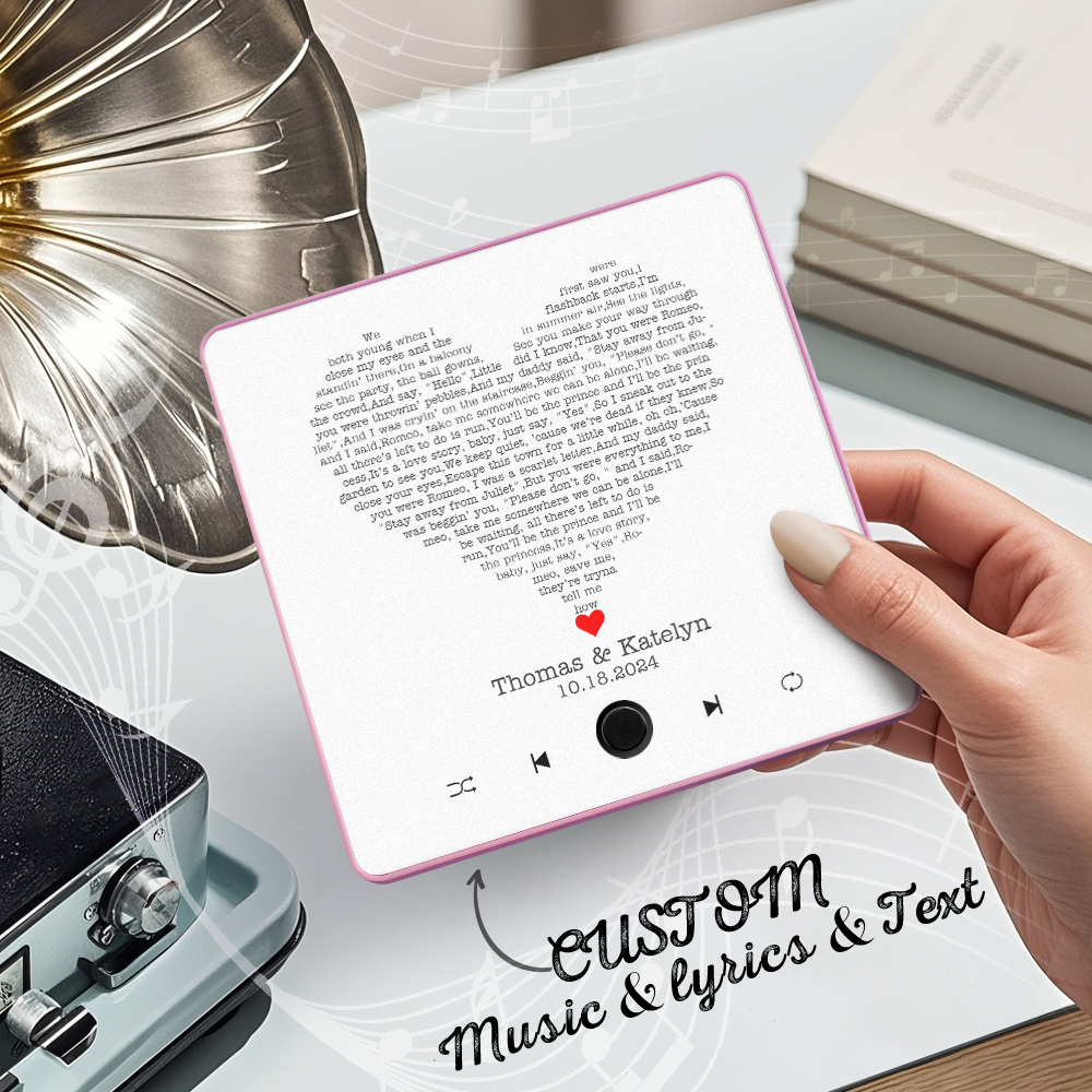 Música Personalizada Imán De Nevera Letras Foto Pegatina Regalos Música Pared Foto Pegatina Movimiento Musical Que Se Puede Reproducir Sin Teléfono Celular - mymoonlampes