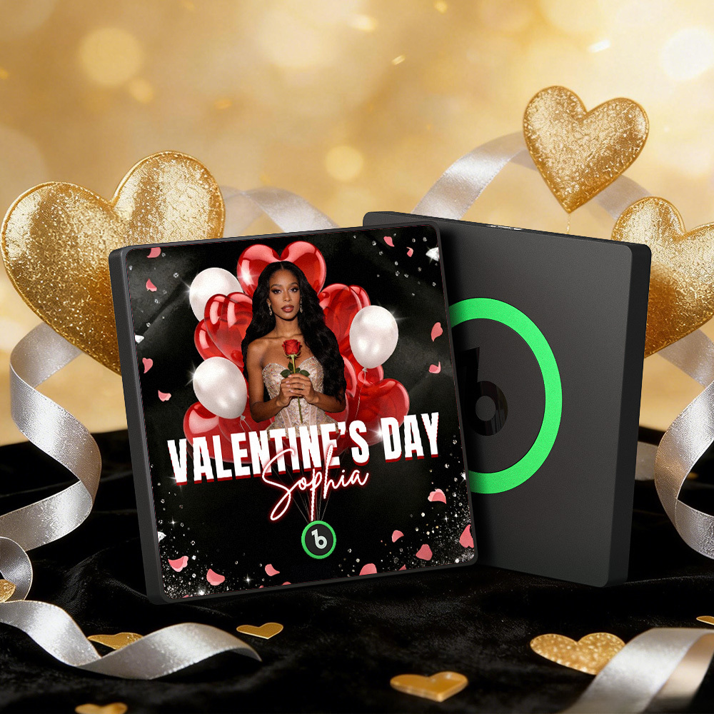 Imanes De Nevera Con Música Personalizados, Marco Colorido, Álbum, Imán Para Nevera Que Reproduce Canciones, Corazón Y Globo, Regalo De San Valentín. - mymoonlampes