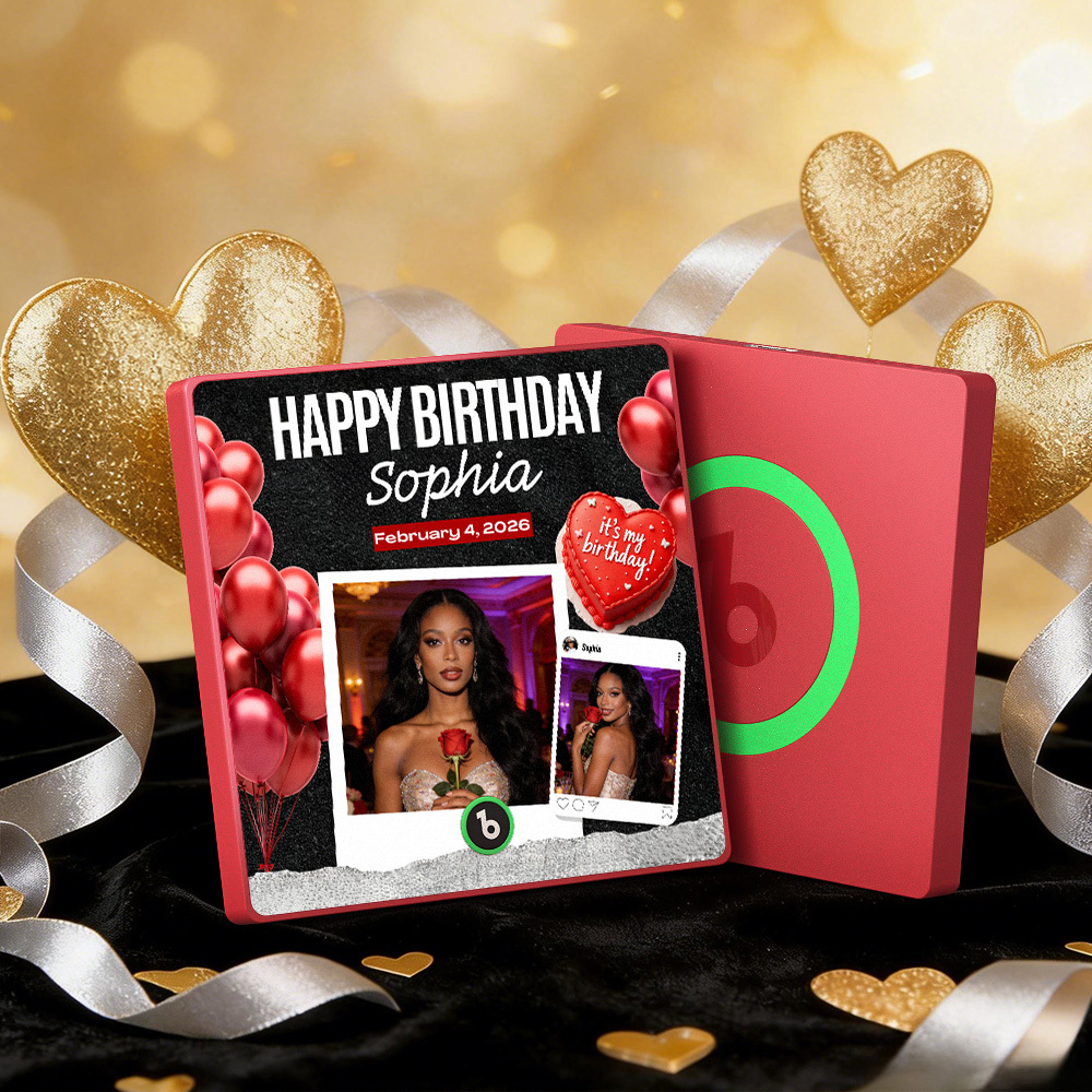 Imanes De Nevera Con Música Personalizados, Marco Colorido, Álbum, Imán Para Nevera Que Reproduce Canciones, Corazón Y Globo, Regalo De San Valentín. - mymoonlampes