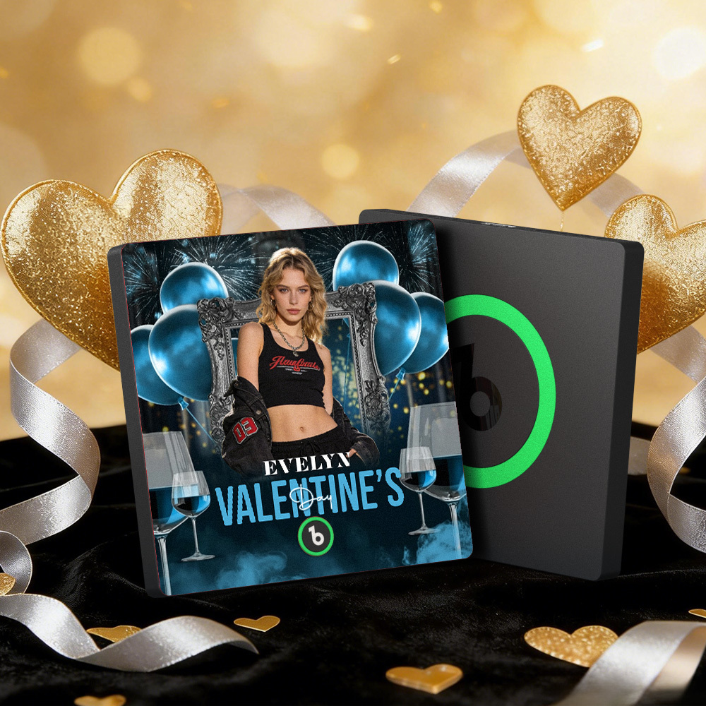 Imanes De Nevera Con Música Personalizados, Marco Colorido, Álbum, Imán Para Nevera Que Reproduce Canciones, Corazón Y Globo, Regalo De San Valentín. - mymoonlampes