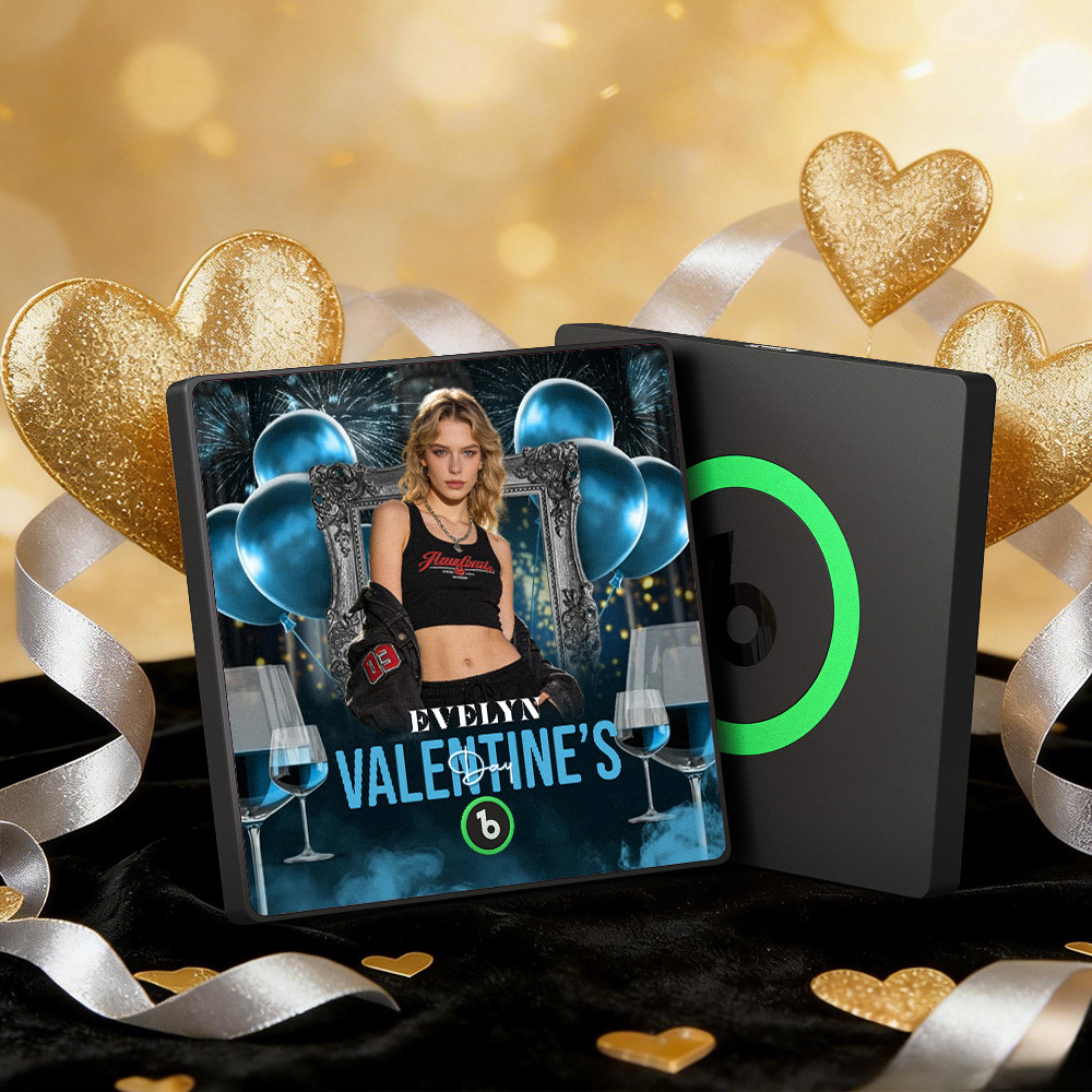 Imanes De Nevera Con Música Personalizados, Marco Colorido, Álbum, Imán Para Nevera Que Reproduce Canciones, Corazón Y Globo, Regalo De San Valentín. - mymoonlampes