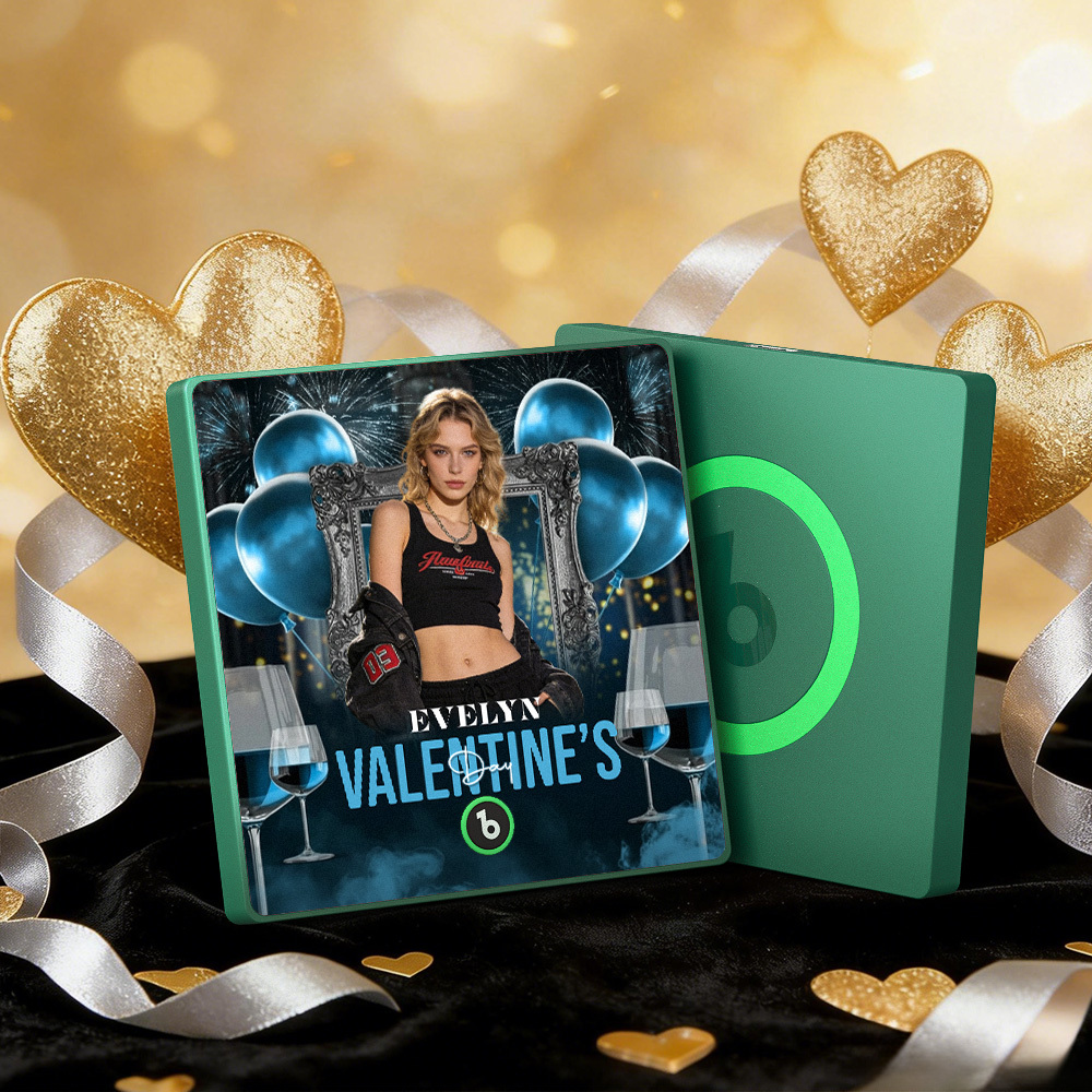 Imanes De Nevera Con Música Personalizados, Marco Colorido, Álbum, Imán Para Nevera Que Reproduce Canciones, Corazón Y Globo, Regalo De San Valentín. - mymoonlampes